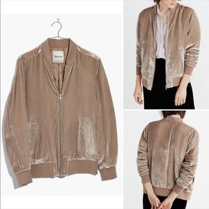 Madewell Silk Blend Bomber Jacket